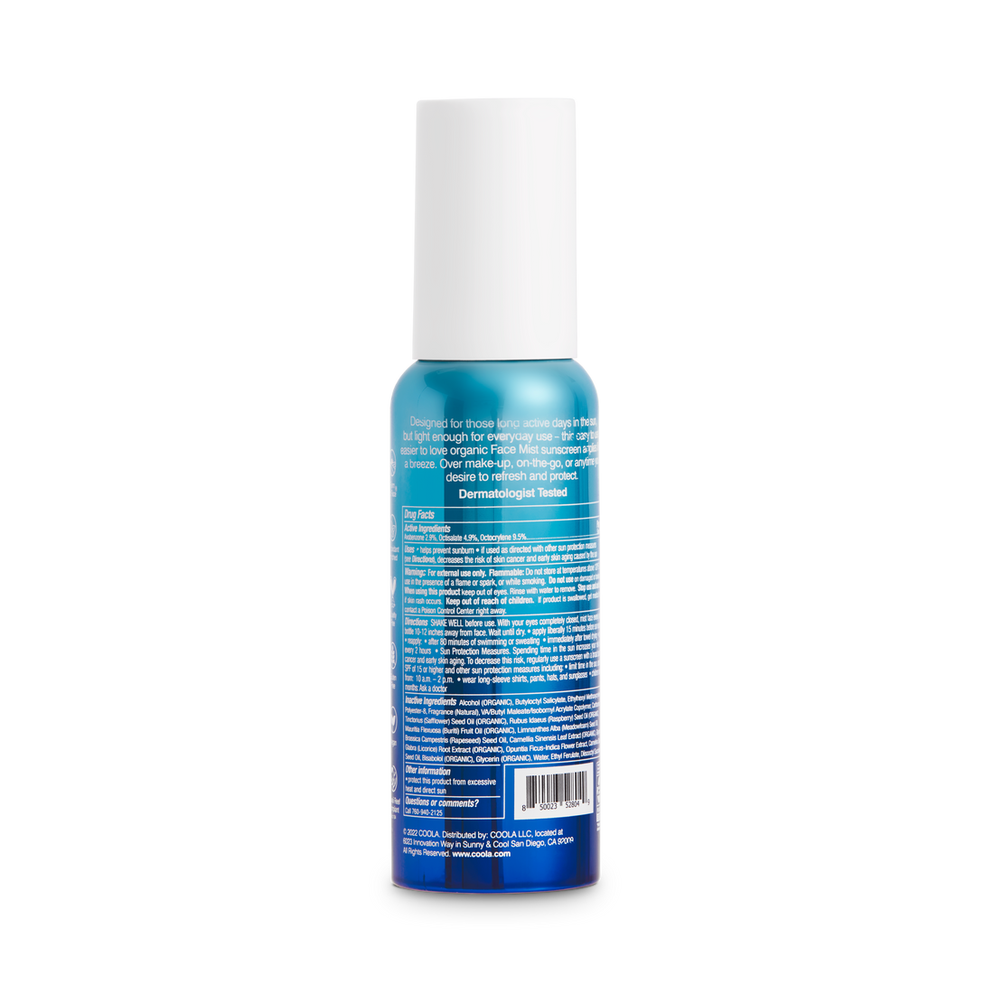 Coola Face Mist.  Spf 50