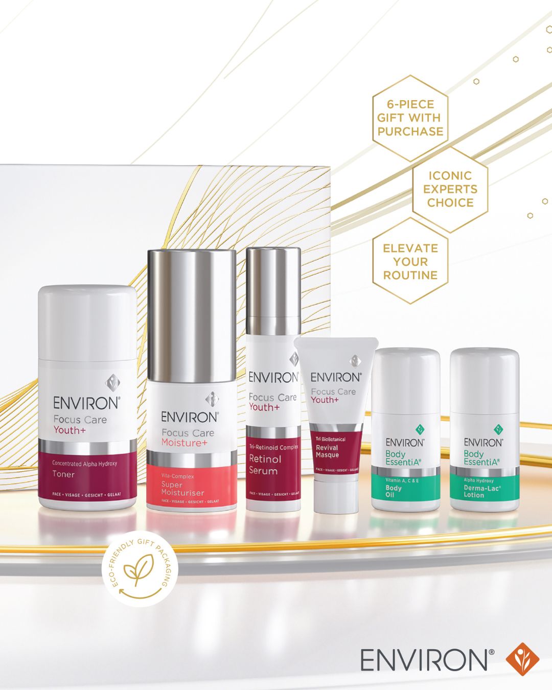 6 Piece FREE Gift when you Purchase 3 x Environ Products