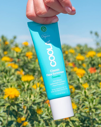 Coola Classic Face Organic Sunscreen Lotion SPF 30 - Cucumber