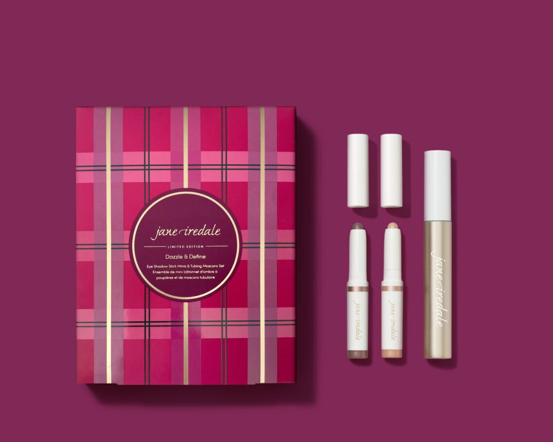 Jane Iredale Dazzle and Define - Eye Shadow Stick Mini & Tubing Mascara Set