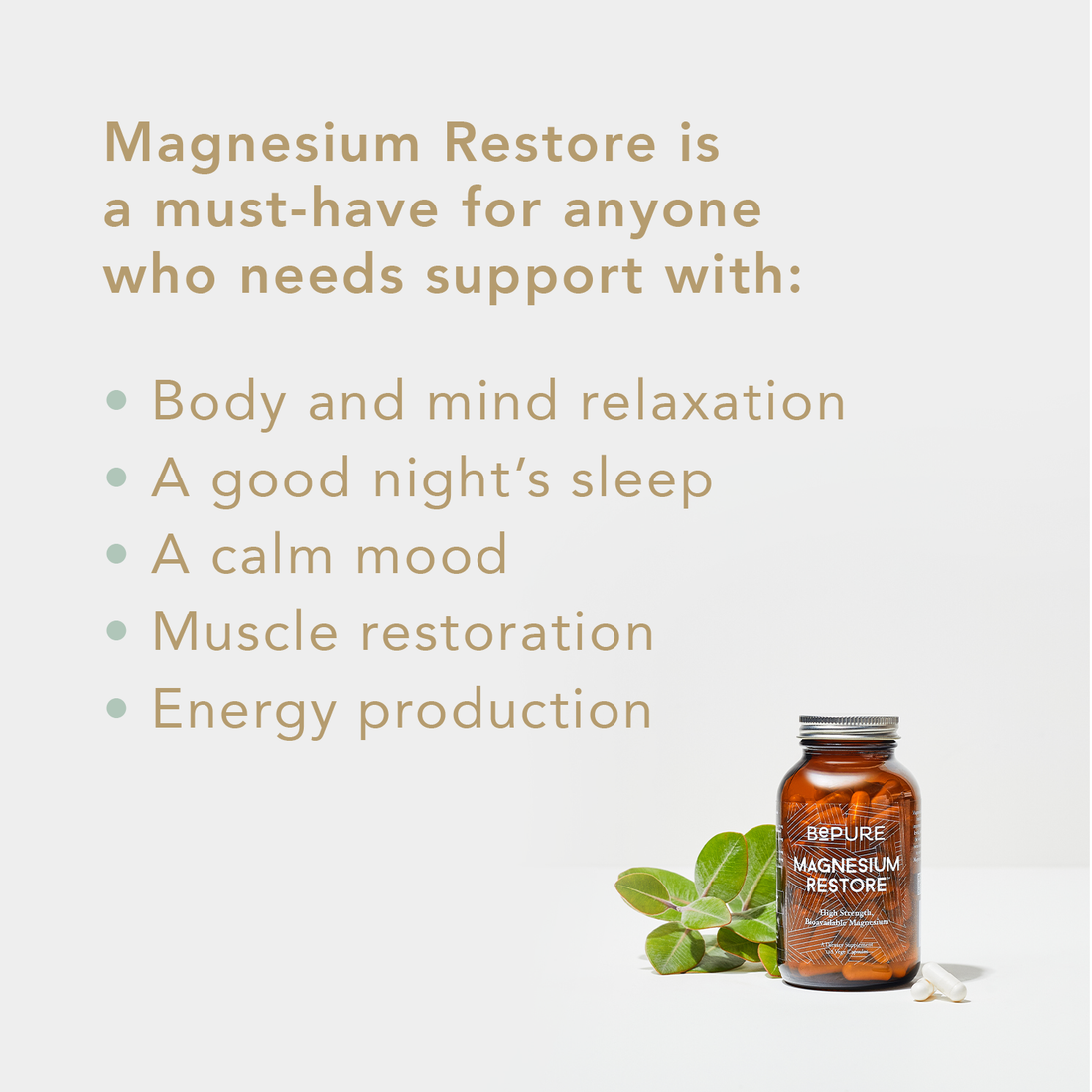 BePure Magnesium Restore 60 Day Supply
